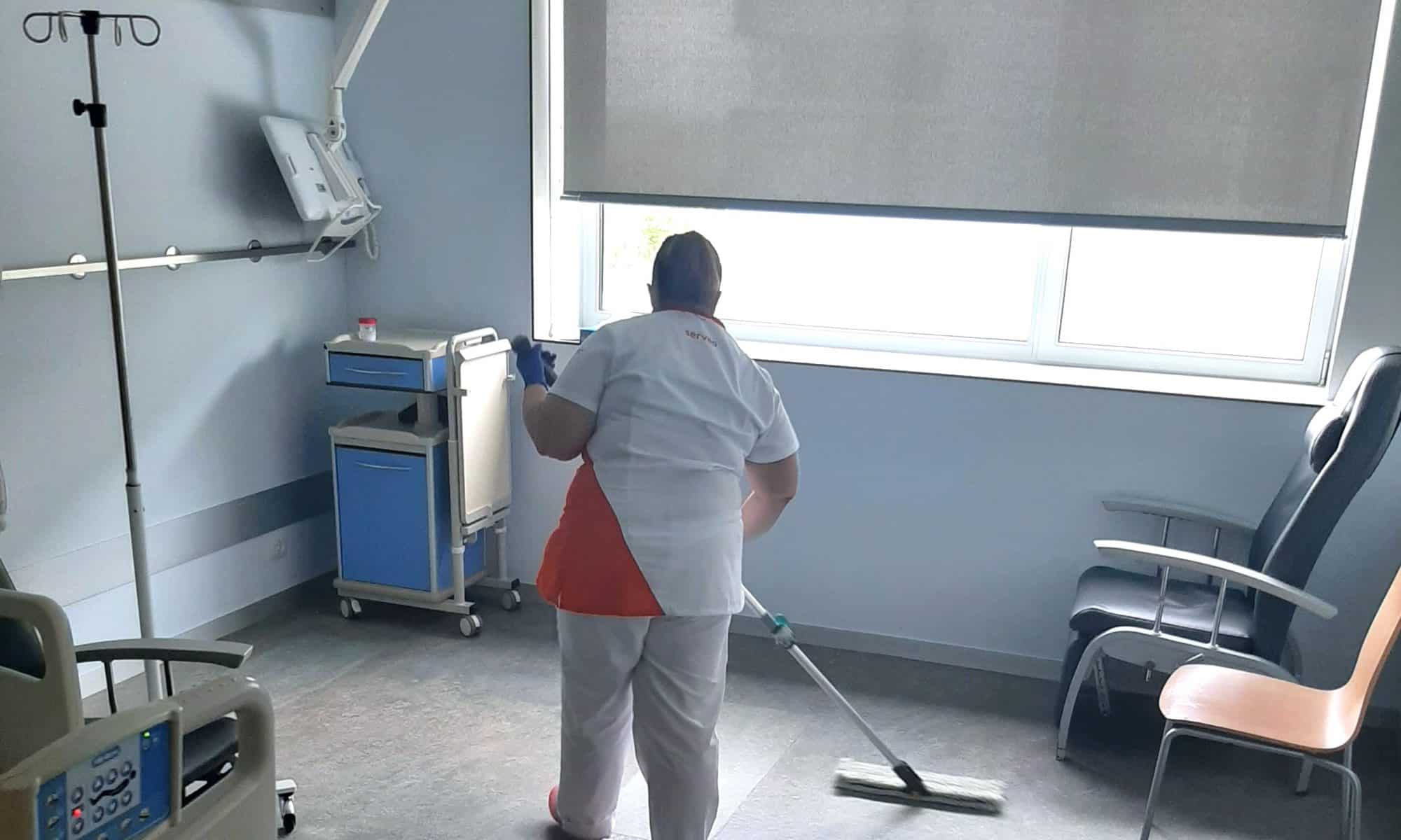 prácticas de limpieza en el hospital universitario lucus augusti