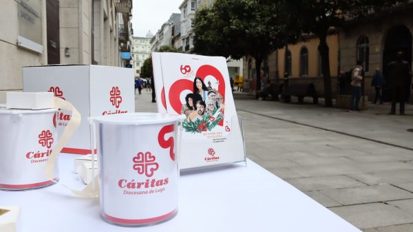 Cuestaciones de Caridad 2024 con trabajadores y voluntarios de Cáritas Lugo