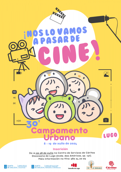 Campamento para niños del programa de Infancia de Cáritas Lugo.