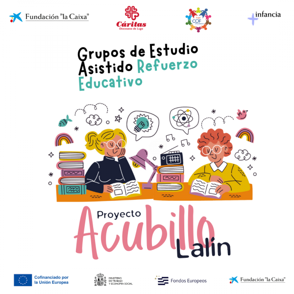 cartel del Grupo de Estudio de Refuerzo Educativo en Lalín