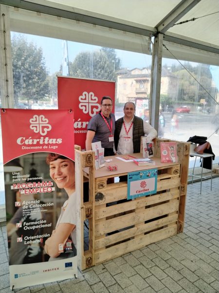 programa de empleo de Cáritas Lugo en la feria de empleo emprega-t fest