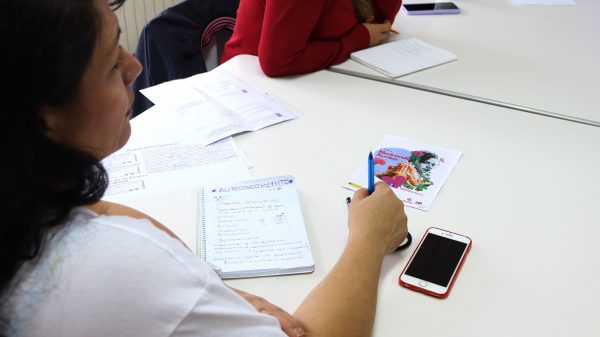 Sesión del ciclo Medrando Xuntas para mujeres sobre la autoestima.