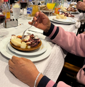 Plato pulpo pulpada cárita lugo