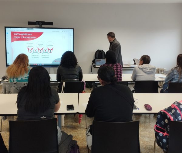 taller de economía doméstica en Sarria, organizado por el Programa de Acogida