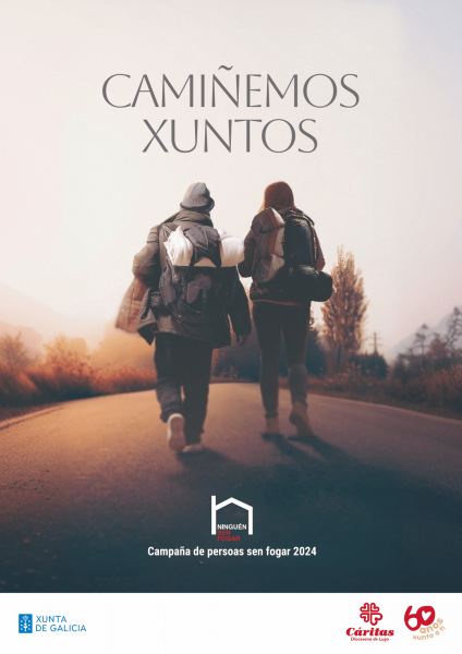 cartel de la campaña de personas sin hogar 2024