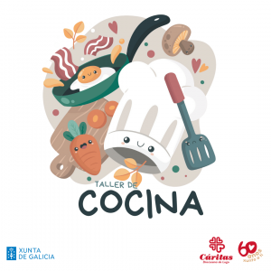 cartel del taller de cocina inclusivo para personas con discapacidad