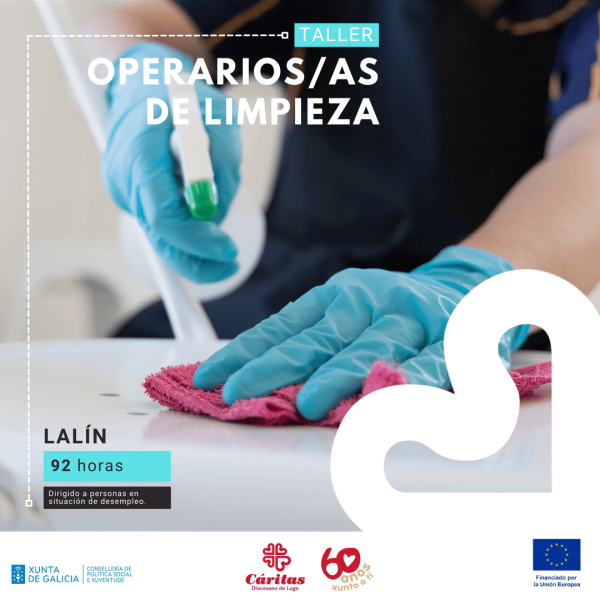 Cartel del taller Operarios/as de Limpieza en Lalín