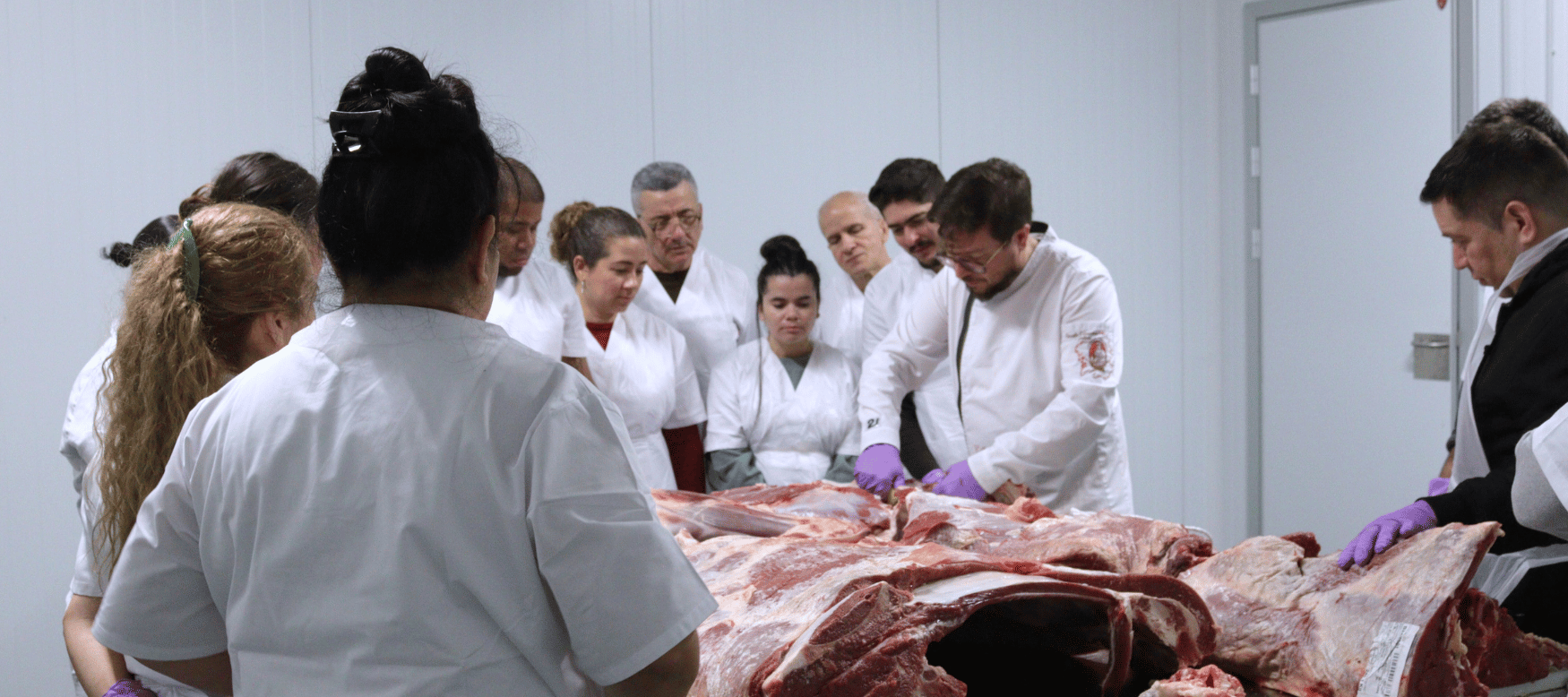 clase del curso de carnicería en lugo