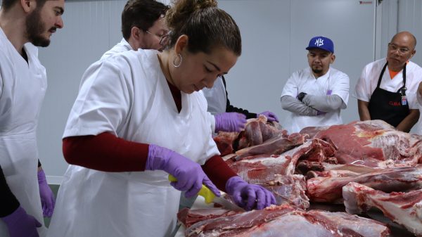 clase del curso de carnicería en lugo