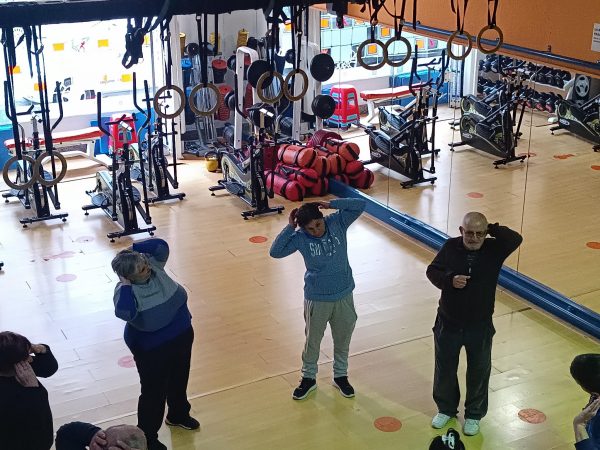taller de percepción corporal en el gimnasio Kung fu Lugo