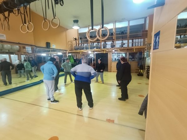 taller de percepción corporal en el gimnasio Kung fu Lugo