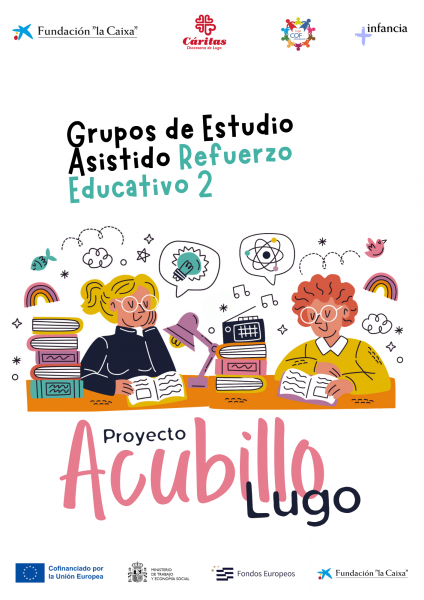 REFUERZO EDUCATIVO 2 - GRUPOS DE ESTUDIO ASISTIDO Cáritas Lugo